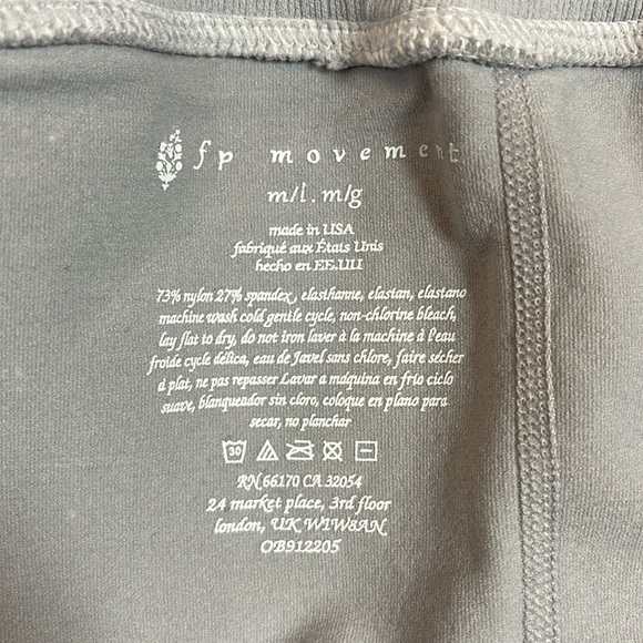 #142 Fp Movement by Free People NWOT High Rise 7/8 Length Good Karma Leggings - Picture 5 of 5